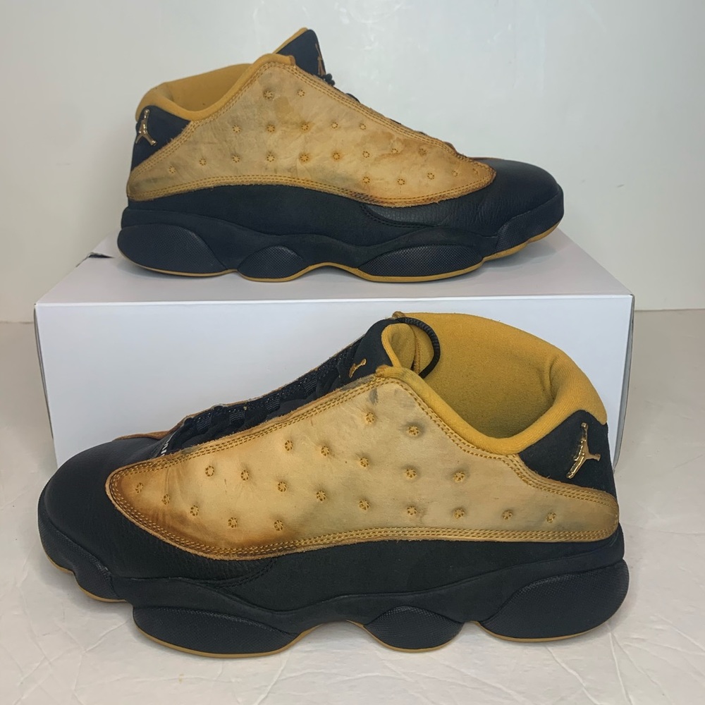 Nike Air Jordan 13 Retro Low Chutney 2017 310810-022 Size 9.5 Tan Brown Black